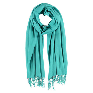 Kopen turquoise Bijoutheek Pashmina sjaal