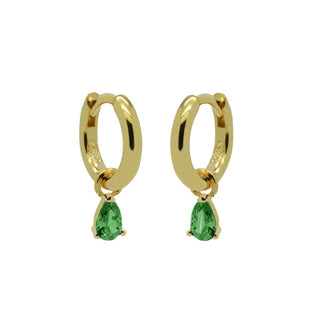 Koop green Karma Earrings hanging drop gold