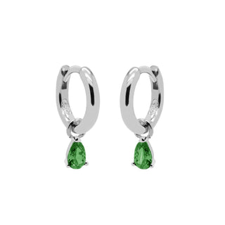Koop green Karma Earrings hanging drop silver