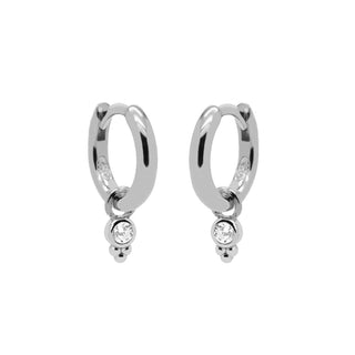 Koop silver Karma Earrings Stone 3 Dots