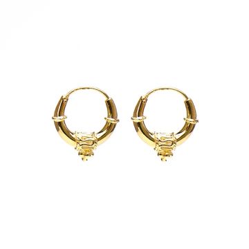 Karma Bali hoop earrings Gold (16MM)