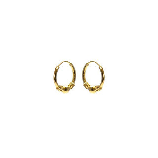 Karma Bali hoop earrings Gold (12MM)