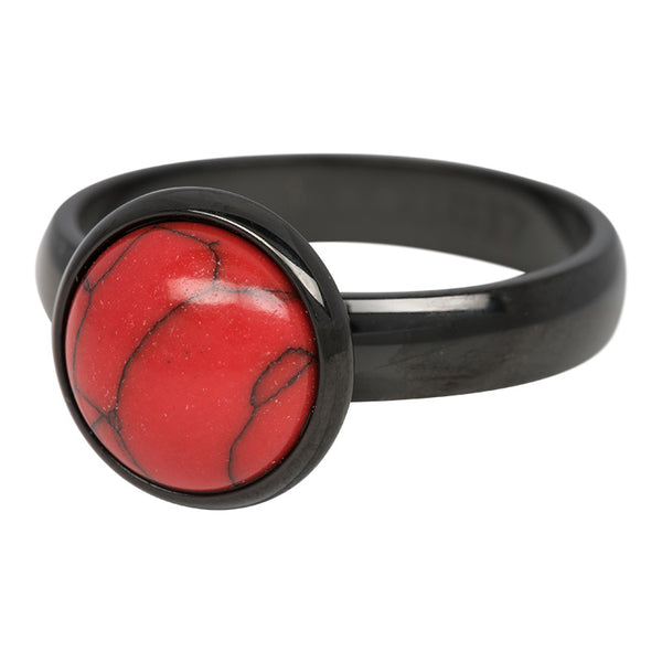 iXXXi infill ring Red Stone Black 4mm