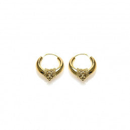 Karma Bali hoop Earrings Gold (16mm)