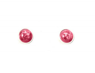 Kopen roze Qoss oorsteker-Bo diverse kleuren (7MM)
