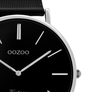 Oozoo Vintage Watch-C8865 schwarz (40mm)