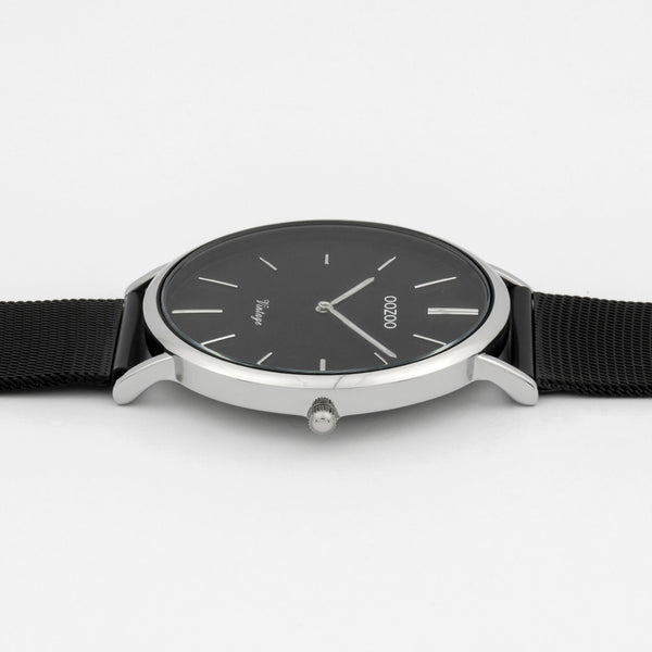 Oozoo Vintage Horloge-C8865 zwart (40mm)