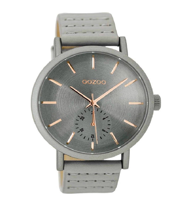 Oozoo dames Horloge-C9185 grijs (42mm)