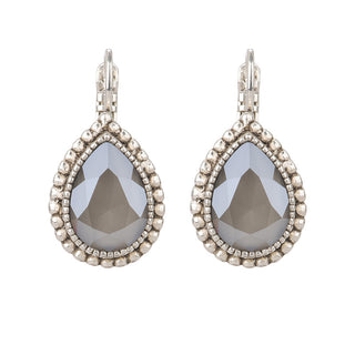 Camps & Camps earring silver-1A449DG dark gray