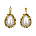 Camps & Camps Earring drop pearl white