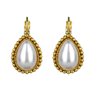 Camps & Camps Earring drop pearl white