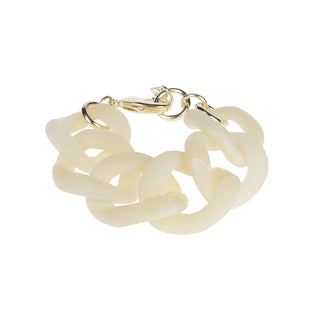 Camps & Camps bracelet-4l036MWO matte white opal