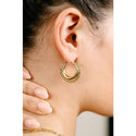 Michelle Bijoux Earring Bali Hoop Twisted Necklace