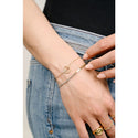Michelle Bijoux Armband (Schmuck) Armband Schlange und Strasssteine