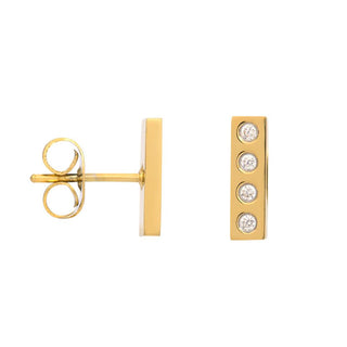 iXXXi Jewelry Oorknop ear studs design rectangle (10MM)