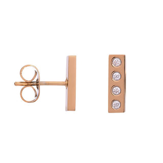 Koop rose iXXXi Jewelry Stud earring design rectangle (10MM)
