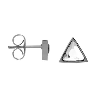 Koop silver iXXXi Jewelry Ear stud ear studs expression traingle (9MM)