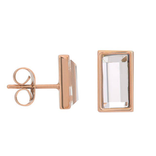 Koop rose iXXXi Jewelry Oorknop ear studs design rectangle (10MM)
