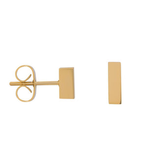 Koop gold iXXXi Jewelry Stud Earring abstract rectangle (10MM)