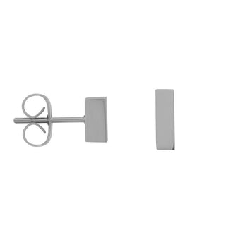 Koop silver iXXXi Jewelry Stud Earring abstract rectangle (10MM)
