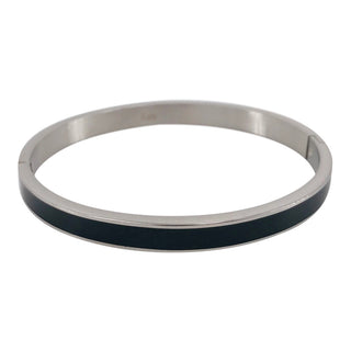 Koop silver Kalli bangle Bracelet black line 2156 (18cm)