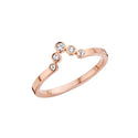 Melano Friends Ring Pointed CZ Rosé (48-64MM)