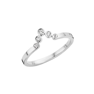 Melano Friends Ring Pointed CZ Silver (48-64MM)