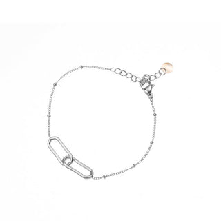 Koop silver Go Dutch Label Bracelet double link