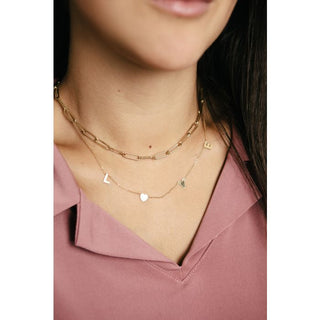 Michelle Bijoux Necklace Link Thin Gold