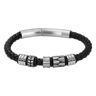 iXXXi Jewelry heren armband Daniel Zwart (LENGTE: 21.5CM)