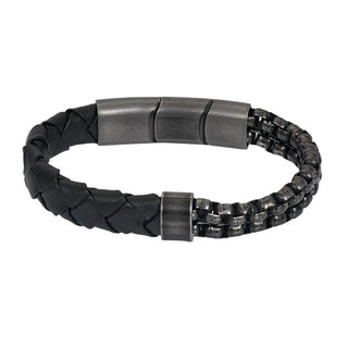 iXXXi Jewelry heren armband FELIPE Zwart (LENGTE: 21.5CM)