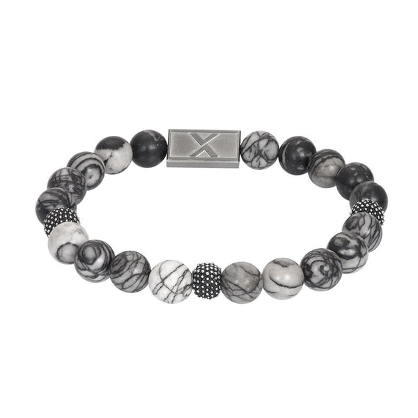 iXXXi Jewelry men's bracelet CALLUM Black (LENGTH: 21.5CM)