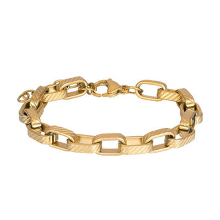 iXXXi Jewelry heren armband Stockholm Mat goud (LENGTE: 21.5CM)