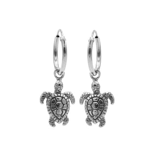 Koop silver Karma Symbols earring Turtle