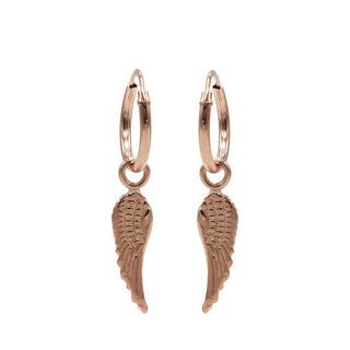 Koop rose Karma Symbols earring Angel Wing