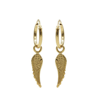 Kopen goud Karma Symbols oorbel Angel Wing
