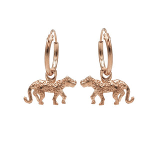 Koop rose Karma Symbols earring Hoops Panther