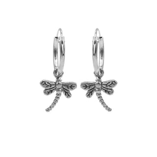 Koop silver Karma Dragonfly Earrings