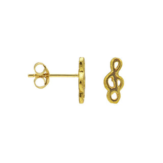 Koop gold Karma Symbols earring Music