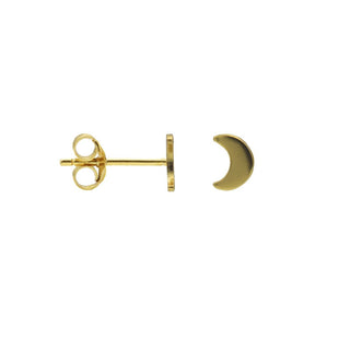 Kopen goud Karma Symbols Oorbel Half Moon