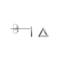 Karma Symbols oorknop open triangle zilver