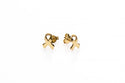 Karma Symbols earring Ribbon Gold