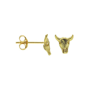 Koop gold Karma Symbols Earring Bull