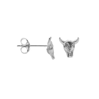 Kopen zilver Karma Symbols Oorbel Bull