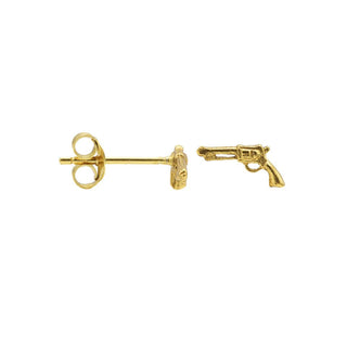 Koop gold Karma Symbols earring gun