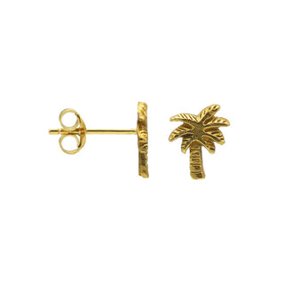 Koop gold Karma Symbols earring Palm Tree