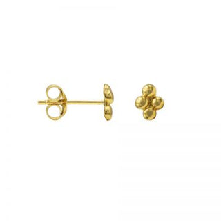 Kaufen gold Karma-Symbol-Ohrring mit 4 Punkten