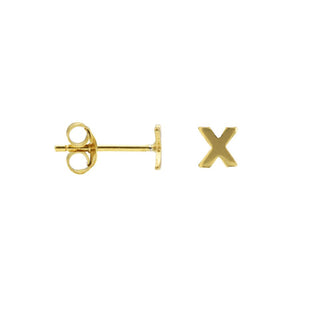 Kopen goud Karma symbols oorbel X