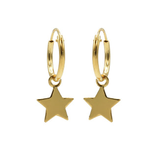 Koop gold Karma symbols earring star