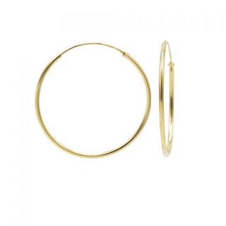 Karma hoop earrings basic Gold (12MM)